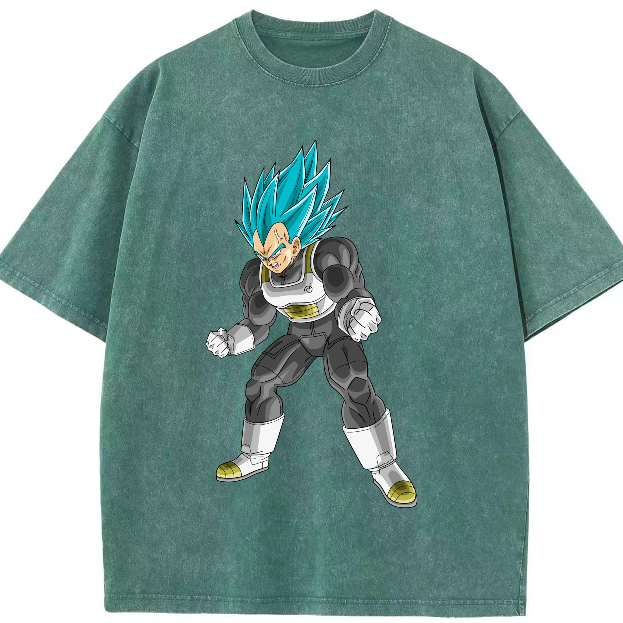 （画像用） ドラゴンボール ベジータ四世（Bejīta Yonsei）DRAGON BALL Vegeta IV 綿100% ヴィンテージ風 半袖Tシャツ（フロントプリント）